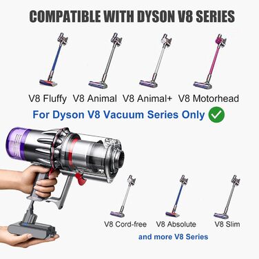 Заміна акумулятора V8 4600 мАг для акумуляторного пилососа Dyson V8 Absolute/Animal/Motorhead/Absolute Pro SV10