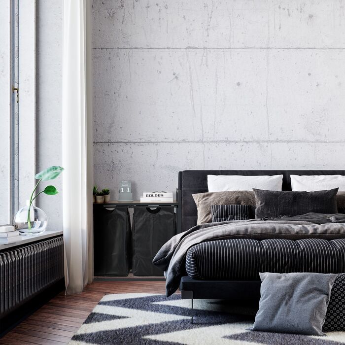 Сортувальник для білизни Relaxdays з полицею