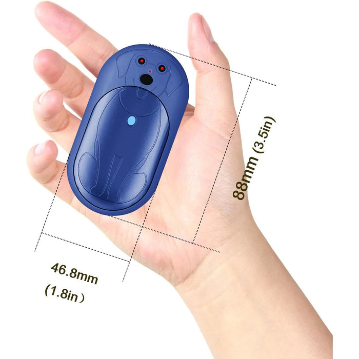 Електричні грілки для рук COTOP, 6000mAh, 2 шт. USB-C, 3 режими нагріву, для жінок, чоловіків, дітей, катання на лижах, піших прогулянок, зелений (блакитний)