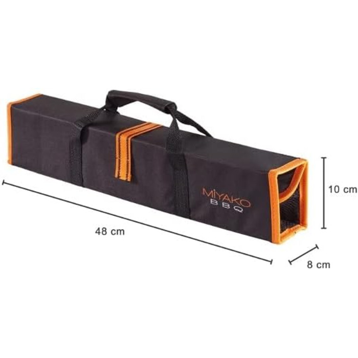 Набір барбекю Sunature Miyako з нержавіючої сталі, 5 предметів, з сумкою