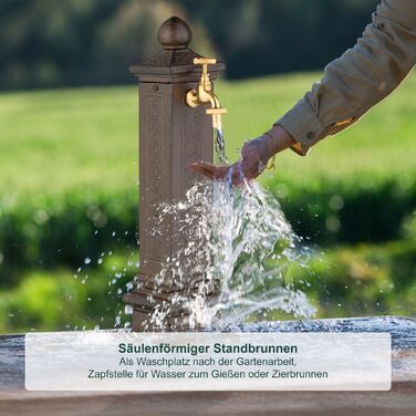 Relaxdays Античний фонтанчик для столу 47 см