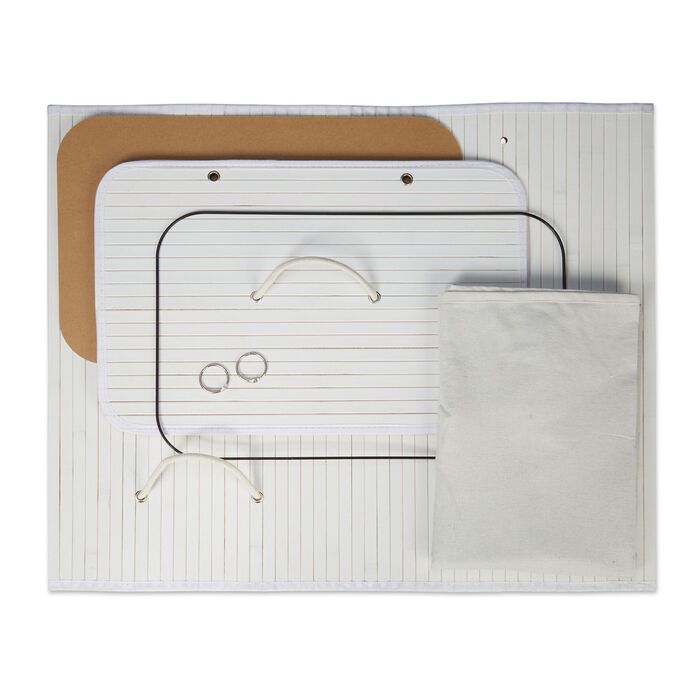 Кошик для білизни Relaxdays з бамбука з 2 відділеннями