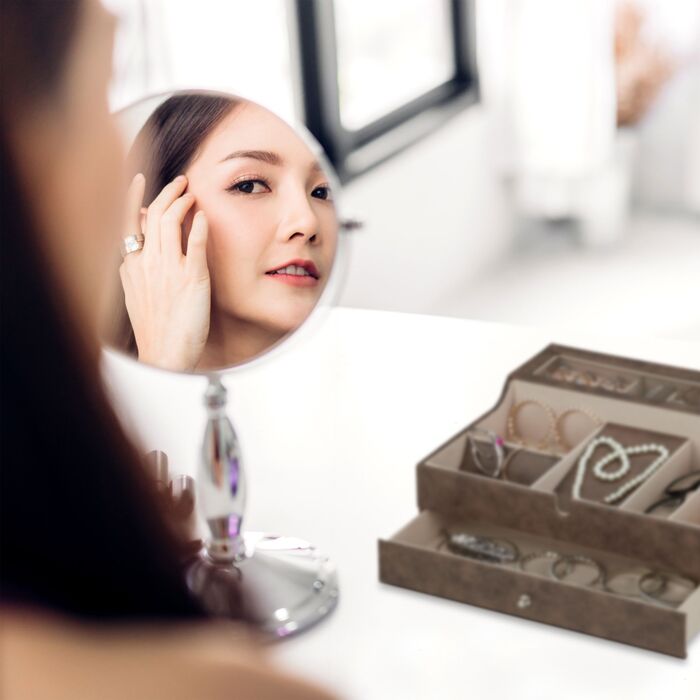 Скринька для прикрас Relaxdays з імітацією шкіри