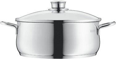 Каструля WMF Diadem Plus 16 см без кришки, 1,5 л, для молока, з нержавіючої сталі Cromargan, полірована, без покриття, каструля для тушкування