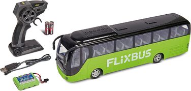 Автобус на радіокеруванні Carson FlixBus 2.4GHz, іграшка для дітей від 8 років, колірний, час роботи до 60 хв