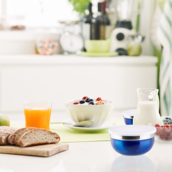 Набір мисок Relaxdays з кришками, 4 шт.