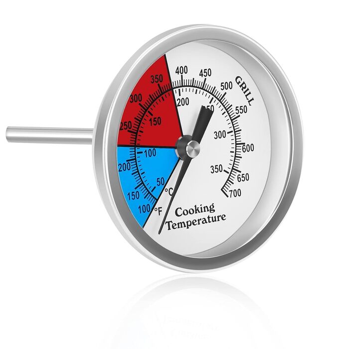 Термометр для барбекю Onlyfire 350C/700F, Ø 76 мм, для всіх барбекю, печей, коптилень, аналогів, аксесуарів для барбекю