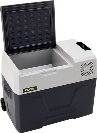 Автохолодильник VEVOR 35л нержавіюча сталь 12/24V DC та 220V AC, портативний компресорний міні-холодильник -20°C до +20°C для авто, вантажівок, кемпінгу, відпочинку