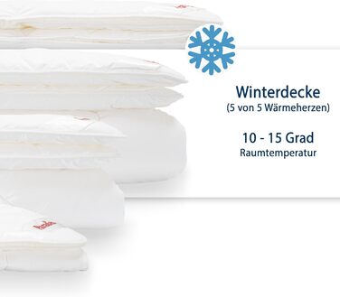 Ковдра PARADIES Prima Bio 135x200 см: м'яка, дихаюча, зимова ковдра з стеганим шаром, розмір 135x200 см + 80x80 см