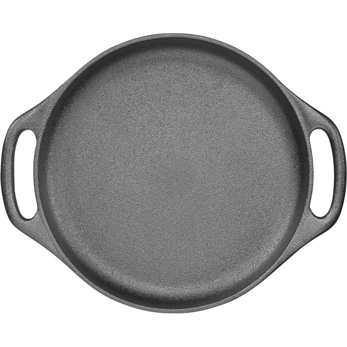Сковорода для гурманів, чавунна, чорна, діаметр 26 см