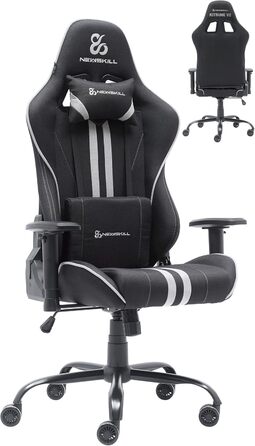 Ігровий крісло NEWSKILL Kitsune V2, сталевий каркас, середній розмір (сірий)