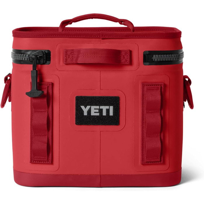 Чорний рюкзак-холодильник YETI Hopper Flip 8 (Rescue Red)