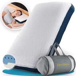 Ортопедична подушка [The Flow Pillow] з Memory Foam для шиї та спини. 2-в-1, для сну на боці та на спині. Зручна підтримка шиї, індивідуальний комфорт