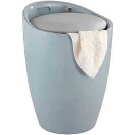 WENKO табурет для ванної кімнати Candy з місцем для зберігання та кошиком для білизни, ABS-пластик, 20 л, Ø 36 x 50,5 см