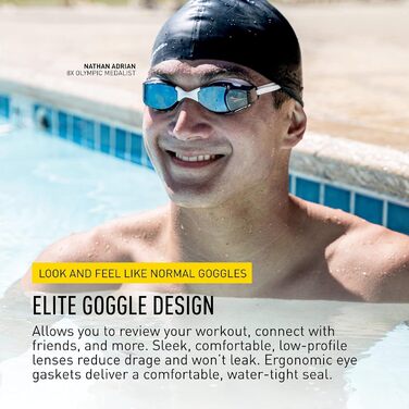 Змінні окуляри для плавання Finis Unisex Smart Goggle (1 упаковка) Сині дзеркальні окуляри One size