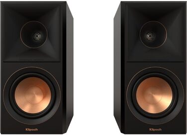 Пара поличних динаміків Klipsch RP-500M II, рупор Tractrix 90x90, високочастотний динамік 1 см, низькочастотний динамік 13,3 см, чорний