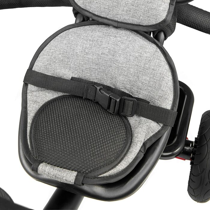 Триколісний велосипед HyperMotion з ручкою для батьків 3-в-1, сірий - для дітей від 1 до 4 років (до 20 кг)