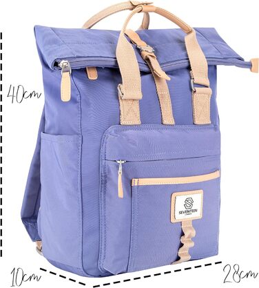 Сучасний і стильний рюкзак 'Canary Wharf з дизайном ro-top cassean fatten - ідеально підходить для 15-zo-aptops (Flax Flower Blue, L)