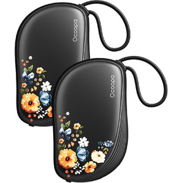 Електричні грілки для рук OCOOPA 2 шт. з дизайном гребінця, багаторазові, 4000mAh, 1.5 см, підходять у рукавички та сумки, подарунок на Новий рік, для жінок, зимові аксесуари, Ocoopa x UT5 Wiesengeflüster (Кількісний випуск)