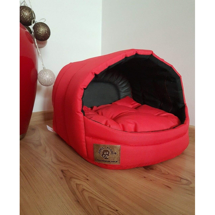 Будка для собак Печера для собак Ліжко для собак Будиночок для собак S M ( M 36 x 49 x45 см, червоний) M Червоний