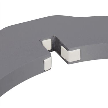 Захисний бар'єр Relaxdays сірого кольору, 92 см