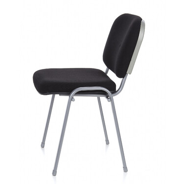 Крісло для відвідувачів / Конференційне крісло / Комплект з 4 крісел XT 600 срібного / чорного кольору hjh OFFICE