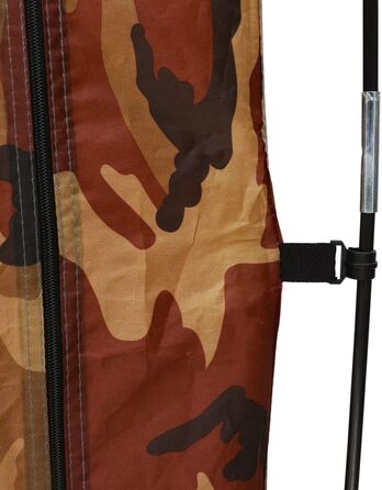 Намет-роздягальня vidaXL для кемпінгу та душу, універсальний туалетний намет (Камуфляж)