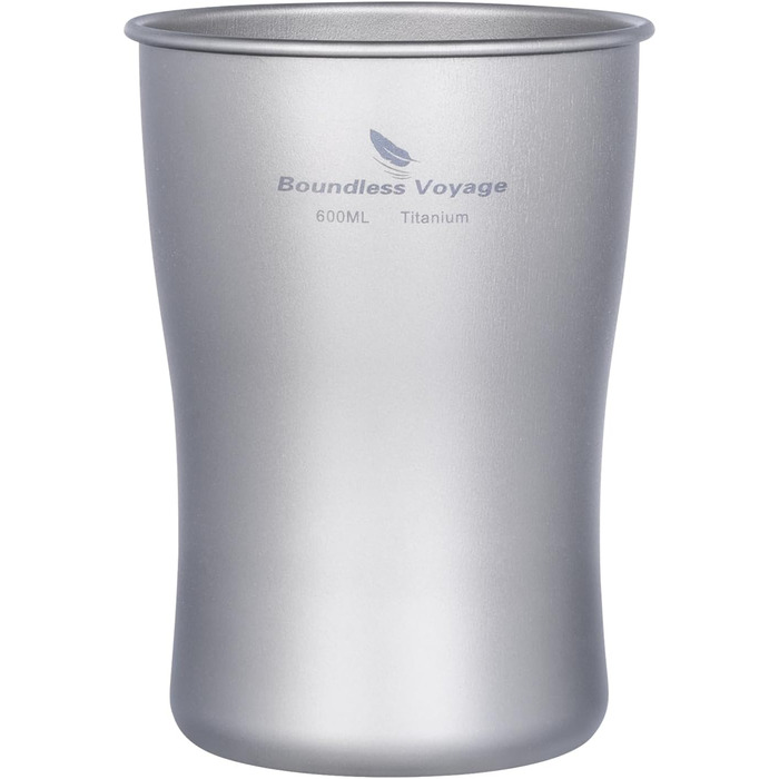 Металевий термокружка iBasingo 600мл Ti3233D - для кемпінгу, подорожей, напоїв