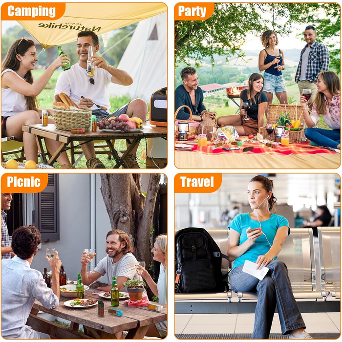 Набір скляних банок для спецій 30 шт. з дозатором, вологостійкі етикетки, 120 мл, чорний колір, з 24 пластиковими кришками