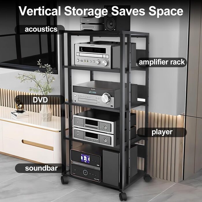 Стильна полиця-організатор для медіа та ігор Houcheyai