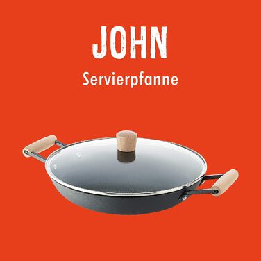 Сковорода для подачі сирих продуктів John 30 см, індукційна (218283-30)