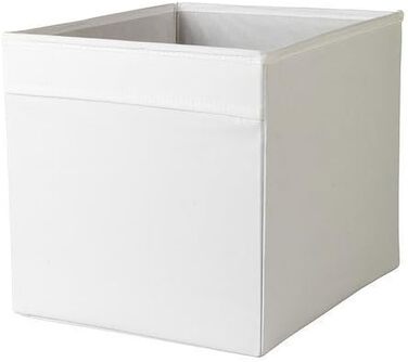 Коробка для зберігання 33 x 38 x 33 см (Ш x Г x В) біла, 5 шт., IKEA DRNA