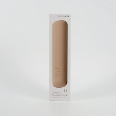 Силіконова підставка для пензликів для макіяжу CORNERIA коричнева