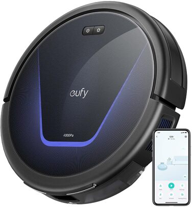 Робот-пилосос EUFY G50, всмоктування 4000 Па, динамічна навігація, дизайн 85 мм, професійний гребінець для розплутування, ідеально підходить для шерсті домашніх тварин