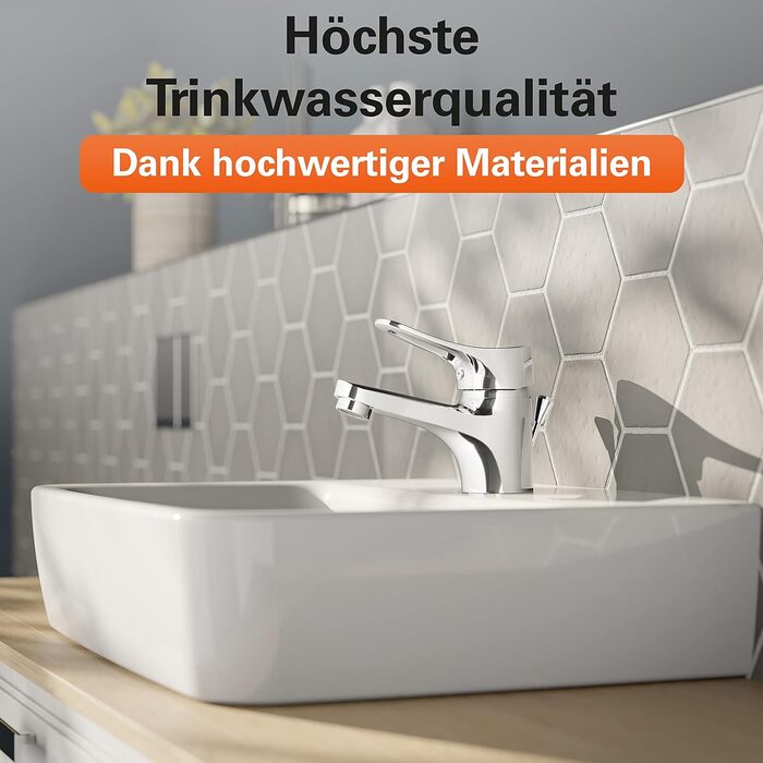 Змішувач для ванної кімнати Verona з витяжною штангою та комплектом зливу, однозахватний, хром