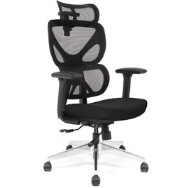 Крісло Mealux D1 Air Fabric Black (арт. HF-D1 F/B)