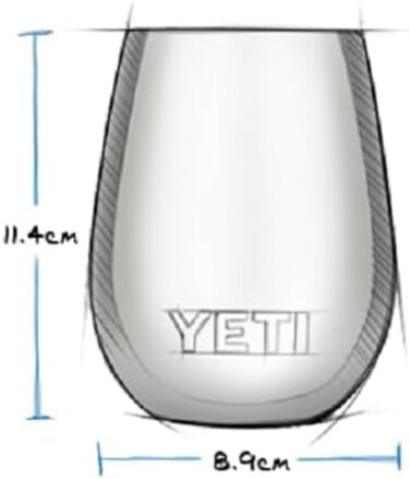 Термокружка YETI Rambler, нержавіюча сталь, з кришкою MagSlider, чорна, 10 oz (296 мл)