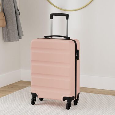 Чемодан-валіза KONO з жорсткою ABS-оболонкою, 4 колеса, середній розмір, для ручної поклажі