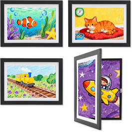 Рамки для дитячих малюнків A4 Kromapolis, 2 шт. Екологічне MDF, дерев'яний колір