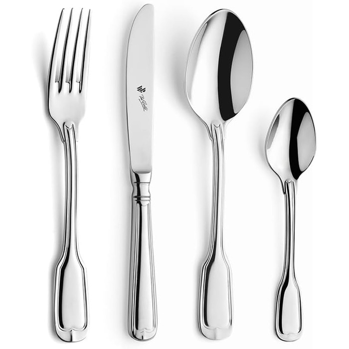 Дитячий столовий набір Paul Wirths Kinderbesteck AUGSBURGER FADEN (4 шт.) - ложка, виделка, ніж | Можна мити в посудомийній машині