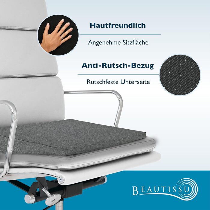 Keilkissen Beautissu BeauErgo – Ergonomічне сидіння для офісного крісла, дому, з антиковзним покриттям