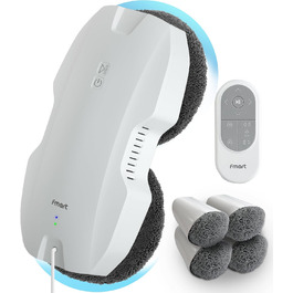 Робот для миття вікон Fmart T8Pro 3800PA, електричний із системою безпеки, інтелектуальною навігацією, дистанційним керуванням