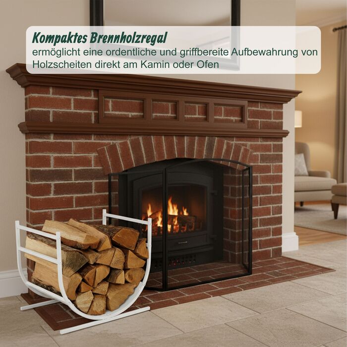 Сучасна полиця для дров Relaxdays U-подібної форми