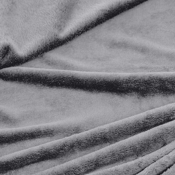 Флісова ковдра, рельєфний візерунок, сірий, 220 x 240 см 220 x 240 см сірий