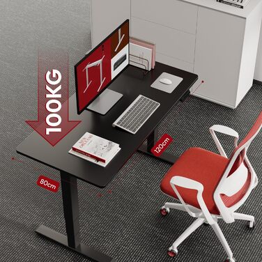 Регульований стіл Sanodesk 160x80 см, білий + ahron, електричний, ергономічний, з подвійним мотором