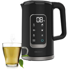 Електричний чайник Cecotec Thermosense 500 Touch: 1,7 л, 2200 Вт, нержавіюча сталь, 5 температурних режимів, сенсорне управління, поворотний на 360°, Cool Touch, автоматичне відключення, функція підтримання тепла