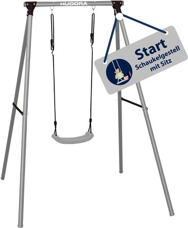 Дитяча гойдалка Hudora Start зі сталевим каркасом та сидінням - міцна, безпечна, для саду