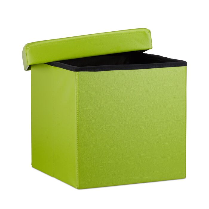 Relaxdays Складний табурет з штучної шкіри