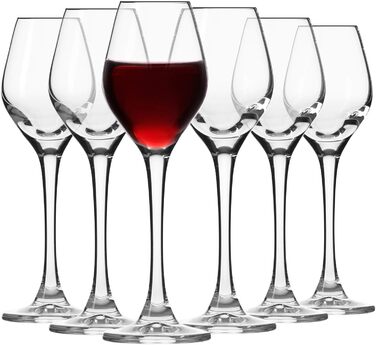 Набір келихів для шампанського KROSNO Champagnergläser Set (6 шт.) | 210 мл | Колекція Splendour | Крістал, без свинцю | Елегантний дизайн з високою ніжкою | Для шампанського, просекко та святкових випадків