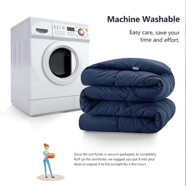 Ковдра CozyLux 200x200 см для всіх сезонів, мікрофібра 300gsm, біла. Розміри: 135x200 см, 200x200 см